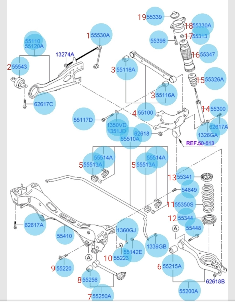 Схема задней подвески hyundai i40