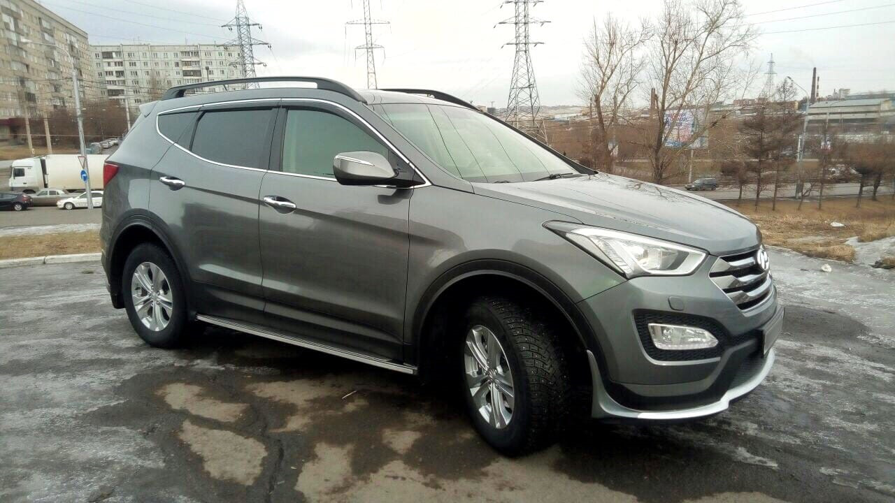 Санта фе авито самары. Санта Фе 3 черный. Санта Фе серый металлик. Hyundai Santa Fe 3 Black Tuning. Санта Фе цвет серый металлик.