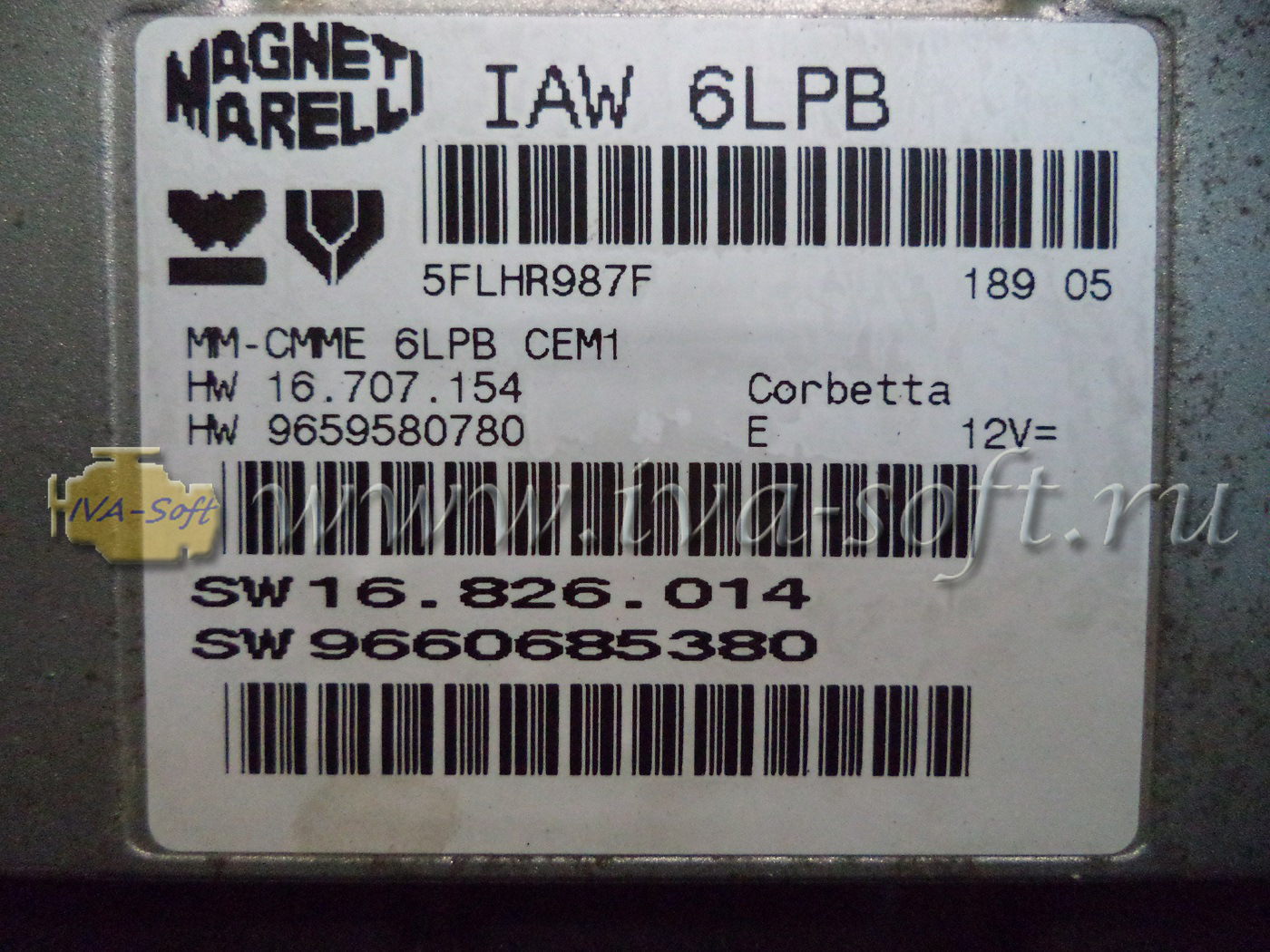 MARELLI IAW 6lpb вскрытие