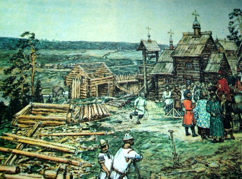 Начало строительства москвы