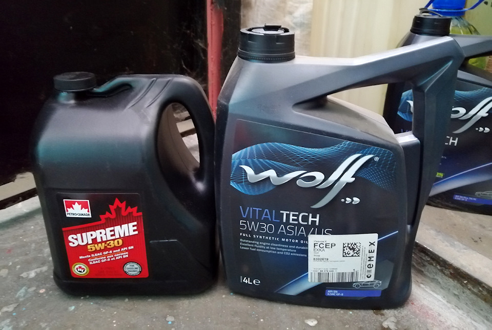 Замена масла на Wolf Vitaltech 5W-30 D1, остатки в подарок — KIA Rio ...