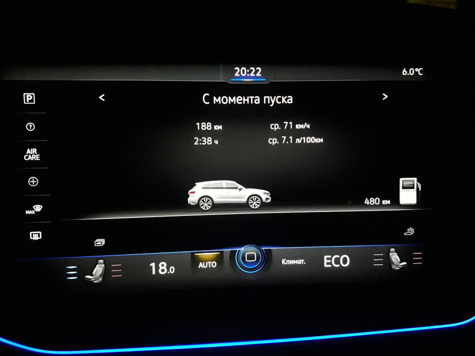 Расход топлива 3.0TDI — Volkswagen Touareg (3G), 3 л, 2020 года ...