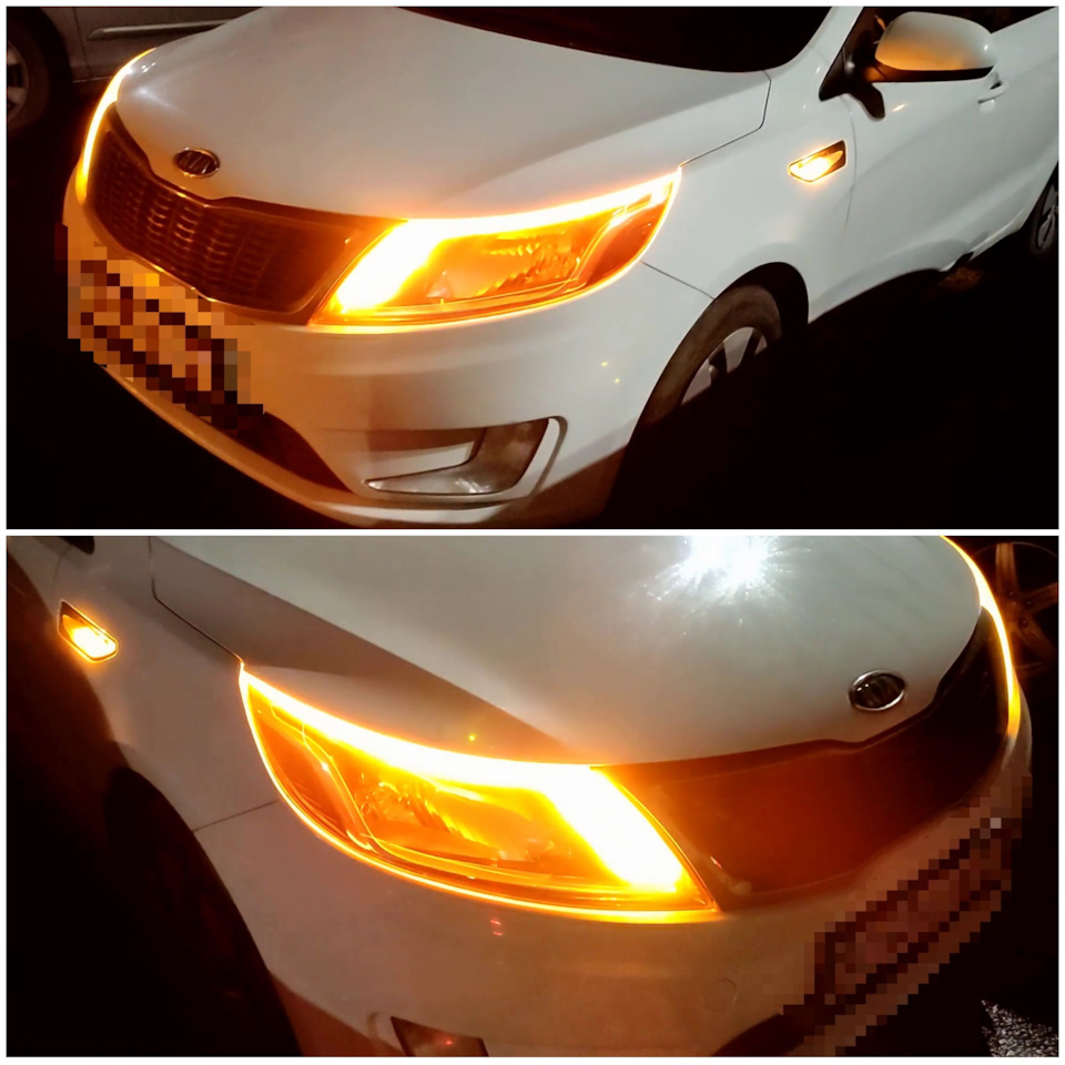 LED бегущие поворотники а-ля Lexus style — KIA Rio (3G), 1,6 л, 2012 года |  тюнинг | DRIVE2