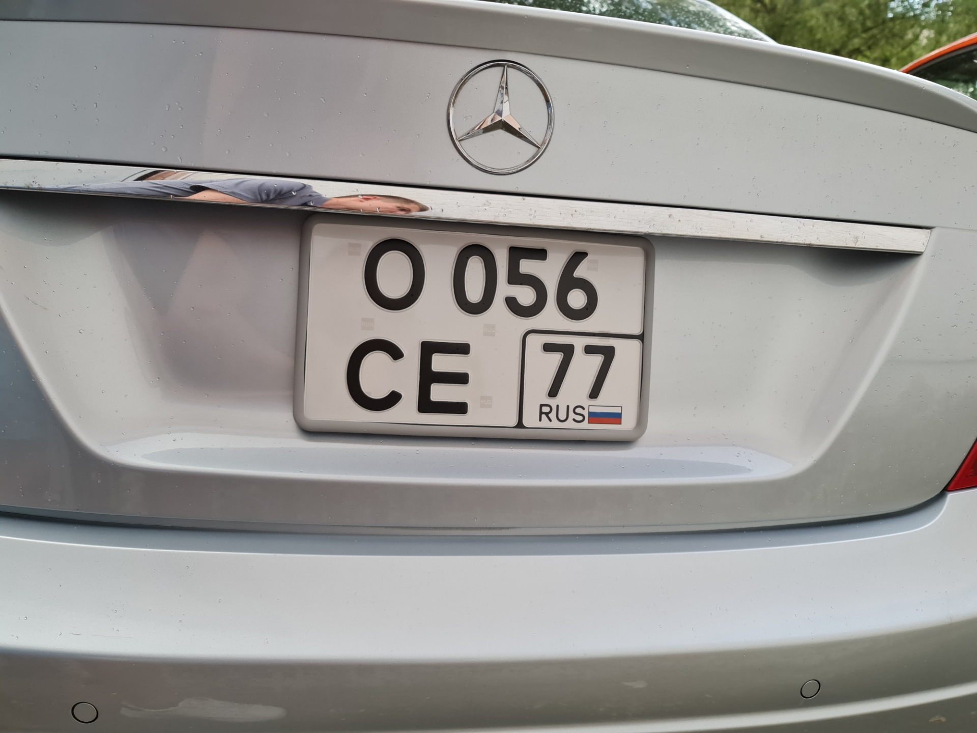 Квадратный номер взамен обычного — Mercedes-Benz C-class (W204), 1,6 л,  2012 года | прикол | DRIVE2