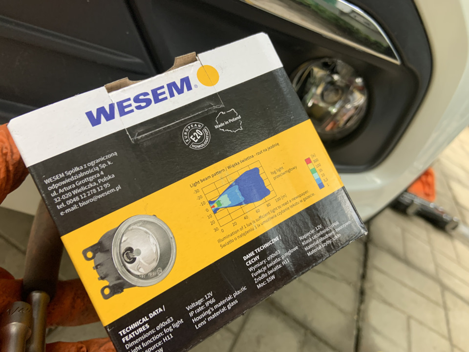 Замена ПТФ на wesem — Lada Гранта Хэтчбек, 1,6 л, 2019 года | своими ...