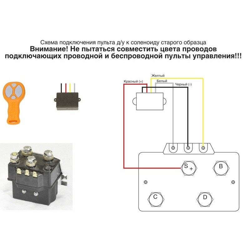 Схема соленоида для лебедки