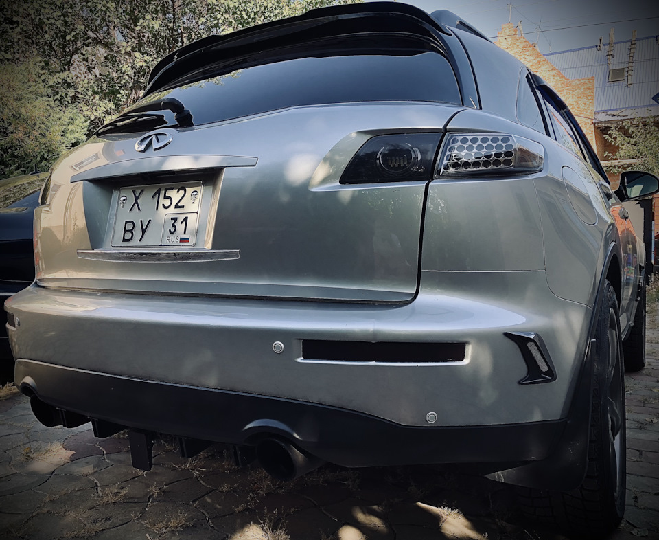 Мини жабры на задний бампер в fx45 — Infiniti FX (1G), 4,5 л, 2003 года ...
