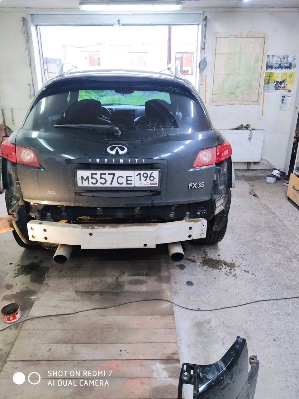 Красим бампер — Infiniti FX (1G), 3,5 л., 2004 года | кузовной ремонт ...