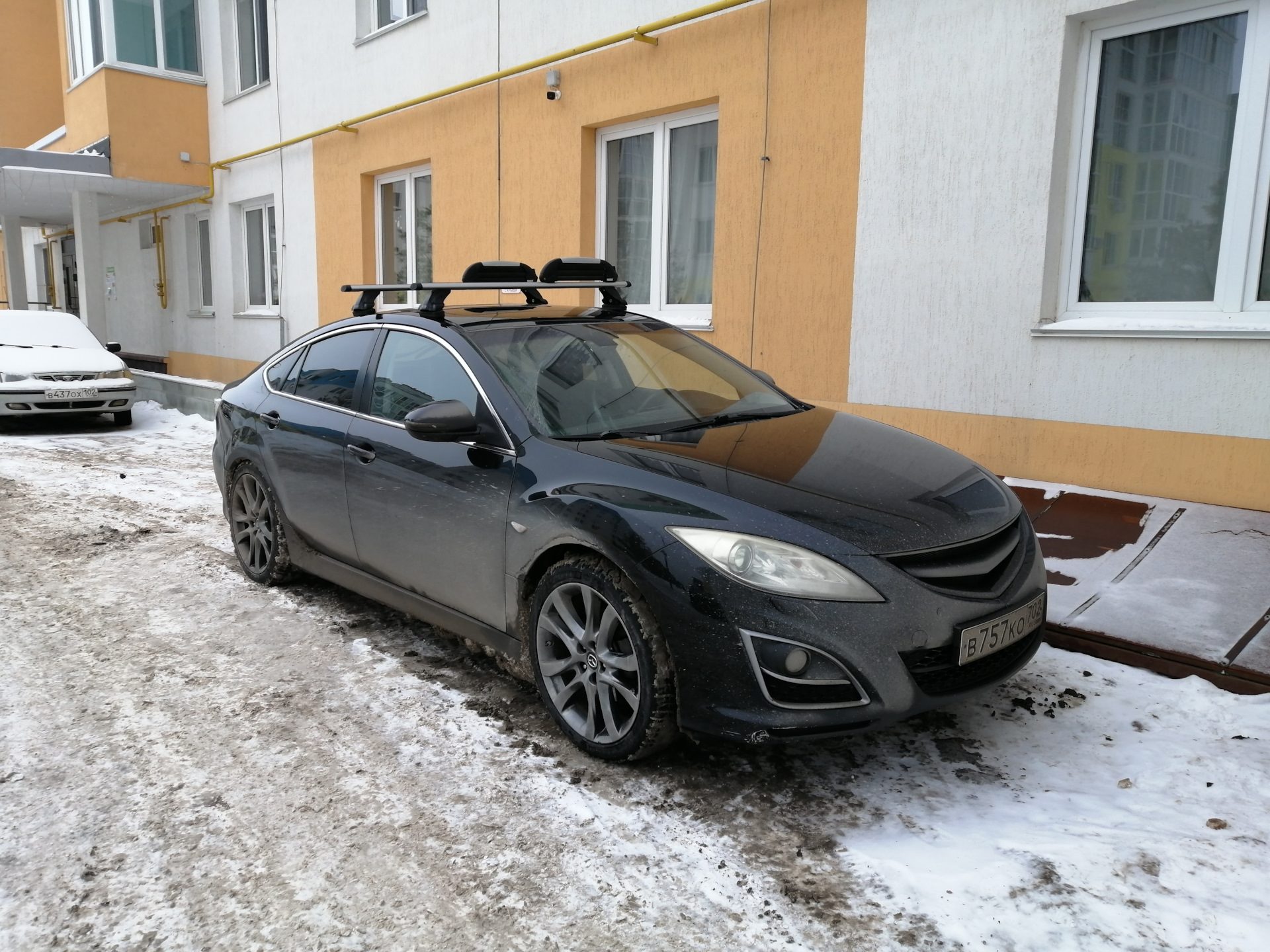 Багажник на крышу с креплением для лыж и сноубордов Мазда 6 Gh) — Mazda 6  (2G) GH, 2,5 л, 2010 года | аксессуары | DRIVE2