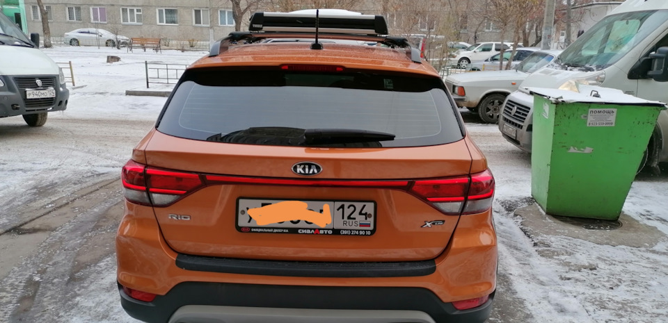 Багажник для лыж thule Deluxe 727 — KIA Rio X-Line, 1,6 л, 2019 года ...