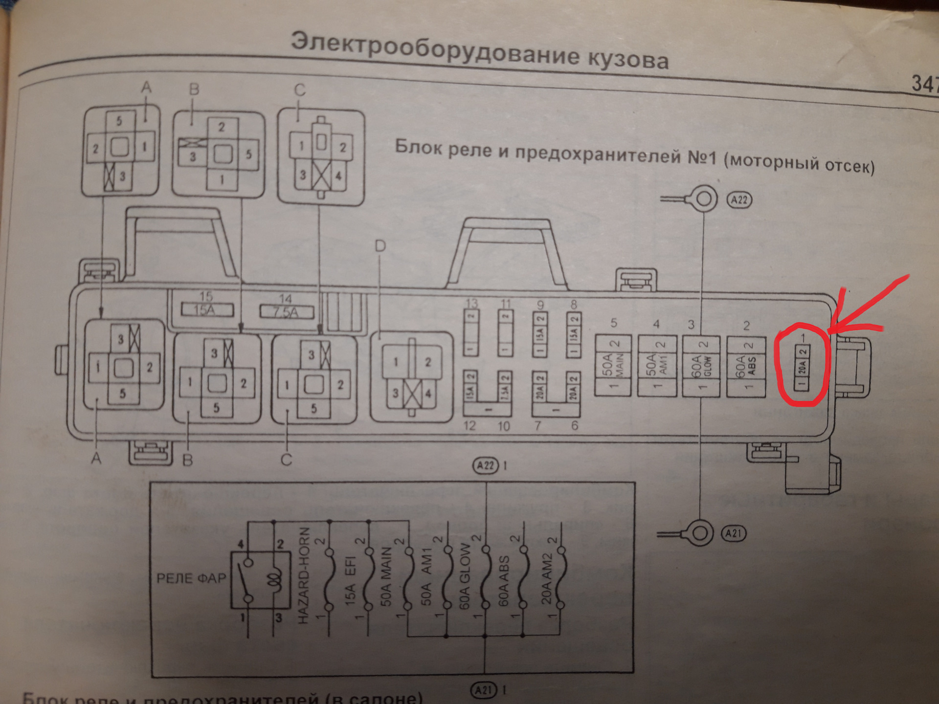 Блок предохранителей Тойота Эстима