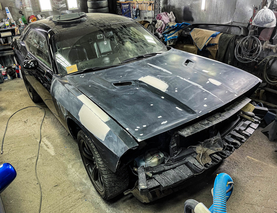 [Painting] Перекрас автомобиля — часть 1 — Dodge Challenger, 3,6 л ...