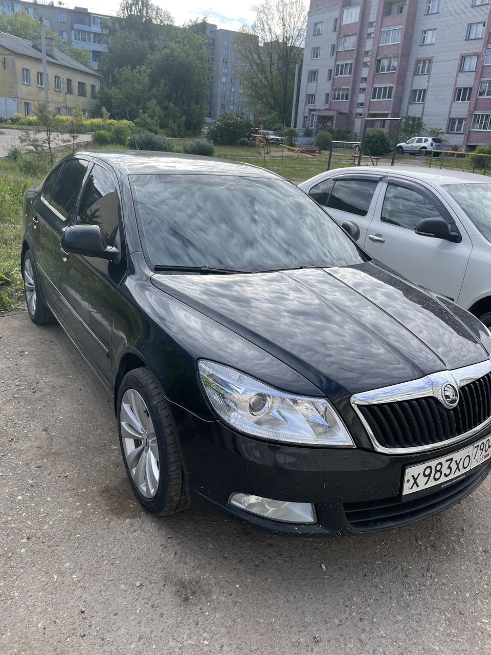 Тонировка передней полусферы — Skoda Octavia A5 Mk2, 1,8 л, 2010 года |  фотография | DRIVE2