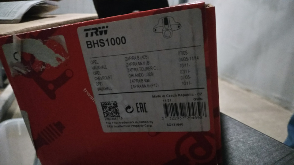 профилактика суппорта вылилась в его замену — Opel Zafira B, 1,8 л ...