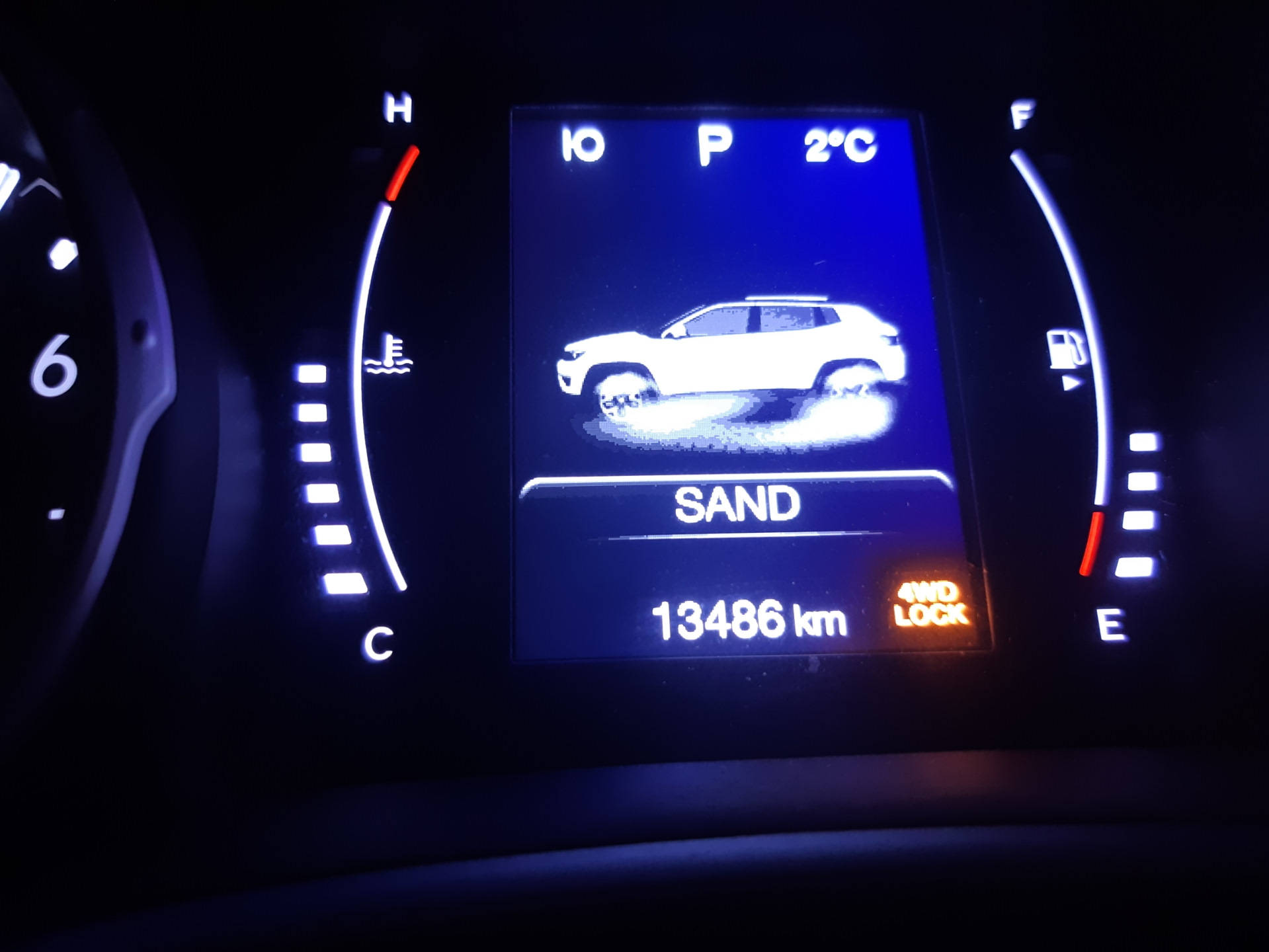 Режимы работы авто — Jeep Compass (2G), 2,4 л, 2018 года фотография