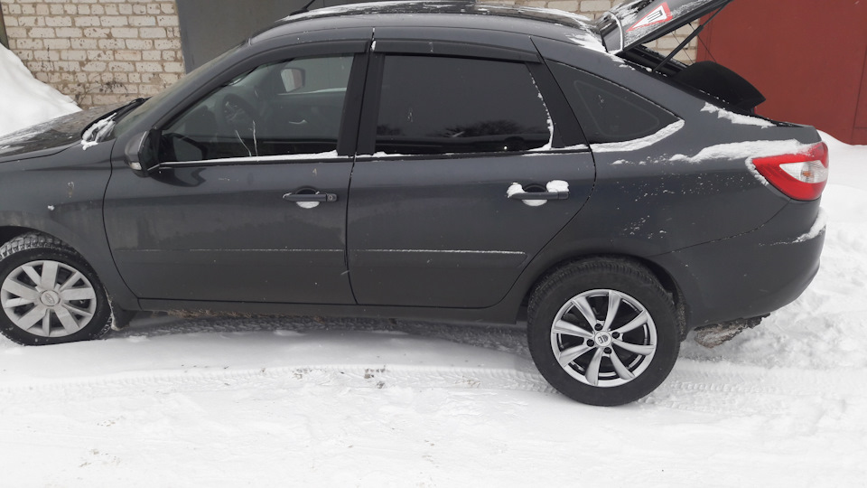 Диски r14 КиК Бриз дарк платинум — Lada Гранта Лифтбек (2G), 1,6 л ...