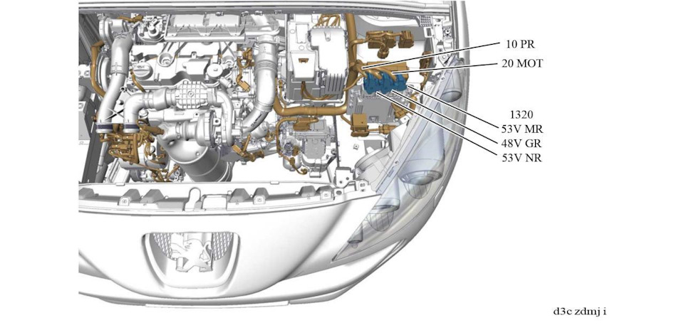 Схема двигателя пежо 408