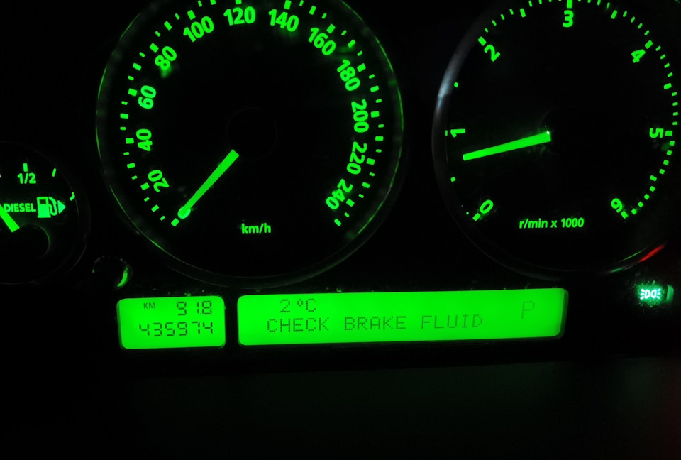 чек брейк флюид — Land Rover Range Rover (3G), 3,6 л, 2007 года ...