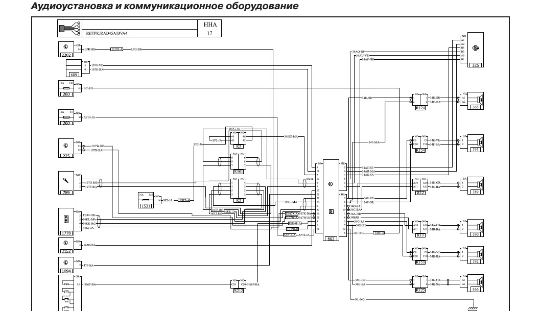 Схема электропроводки рено каптур