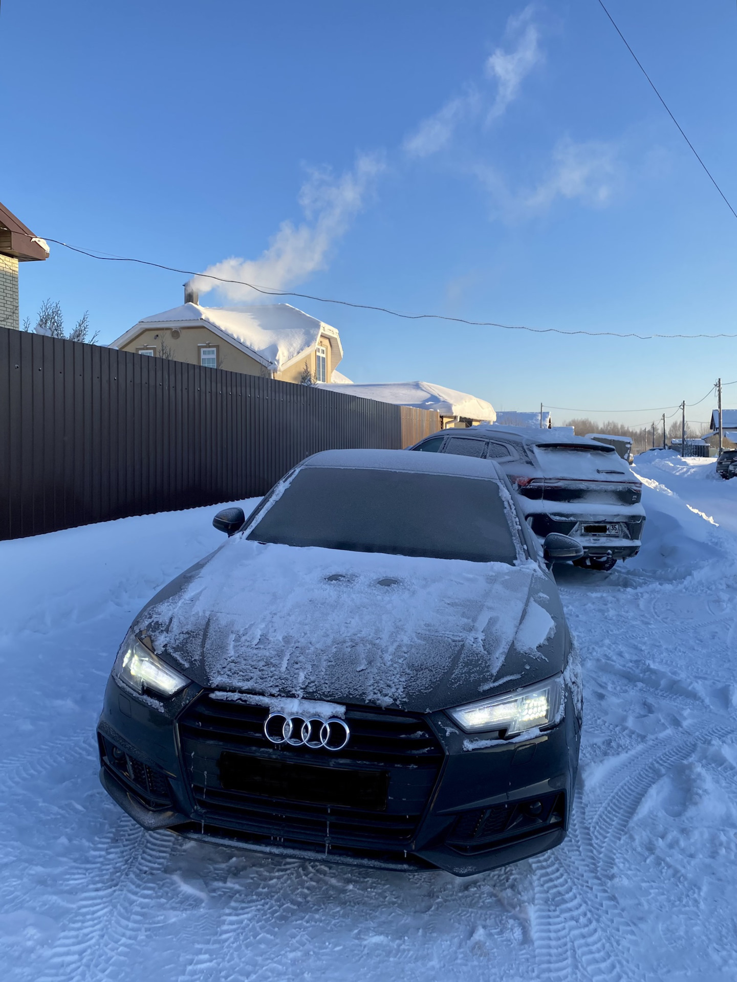 9 — январские морозы — Audi A4 (B9), 9,9 л, 2019 года | помощь на дороге |  DRIVE2