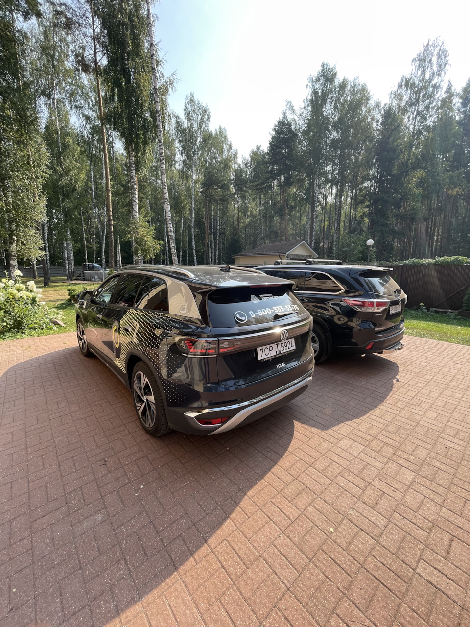 Сравнение размера id6 и хайлендер — Volkswagen ID.4 Crozz, 2022 года ...