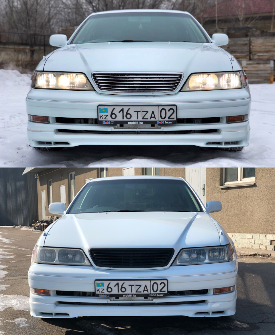 Покраска решетки и замена ламп — Toyota Mark II (100), 3 л, 1997 года |  своими руками | DRIVE2