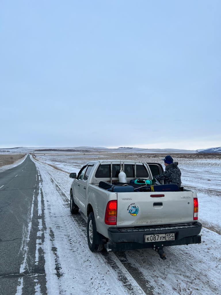 Поездка Новосибирск-Приисковый, полет в кювет — Toyota Hilux (7G), 2,4 л,  2011 года | путешествие | DRIVE2