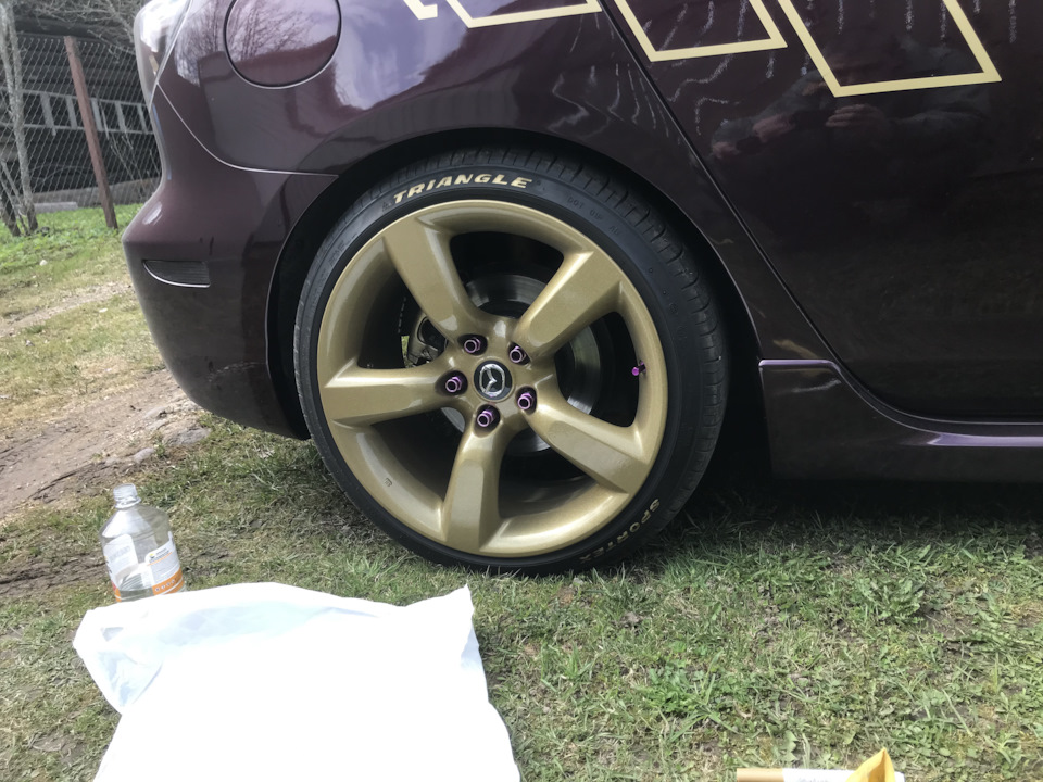 Маркер для надписей на шинах?! — Mazda 3 (1G) BK, 1,6 л, 2007 года ...