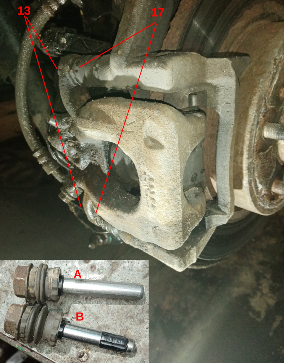 Как заменить задние тормозные колодки на Ниссан Кашкай? - Nissan Qashqai (J11)