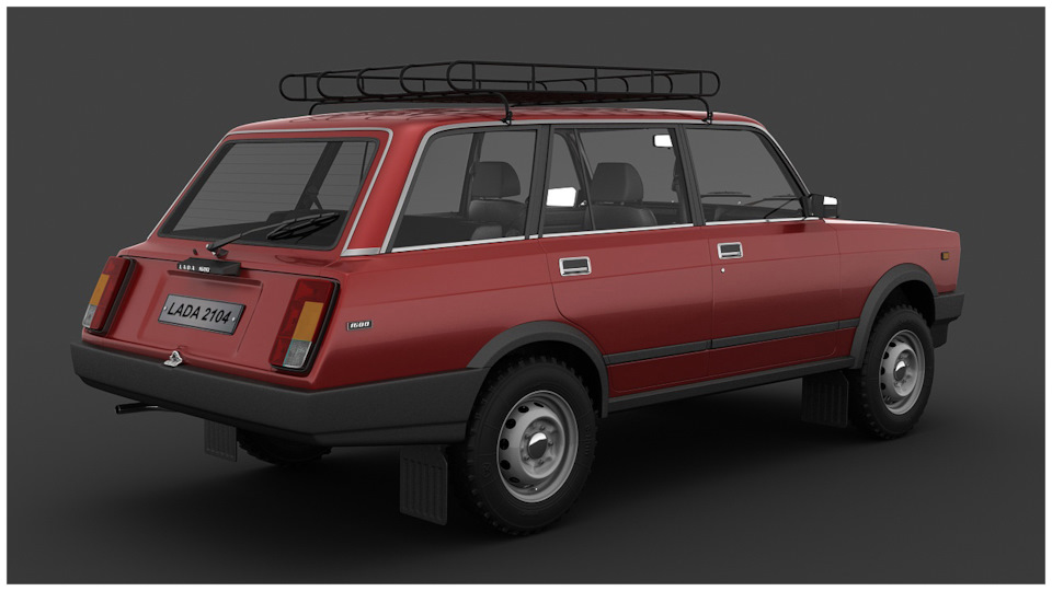 Подиумы для ВАЗ-2104, 05, 06, 07, 2121 (LADA 4x4) (пластик)