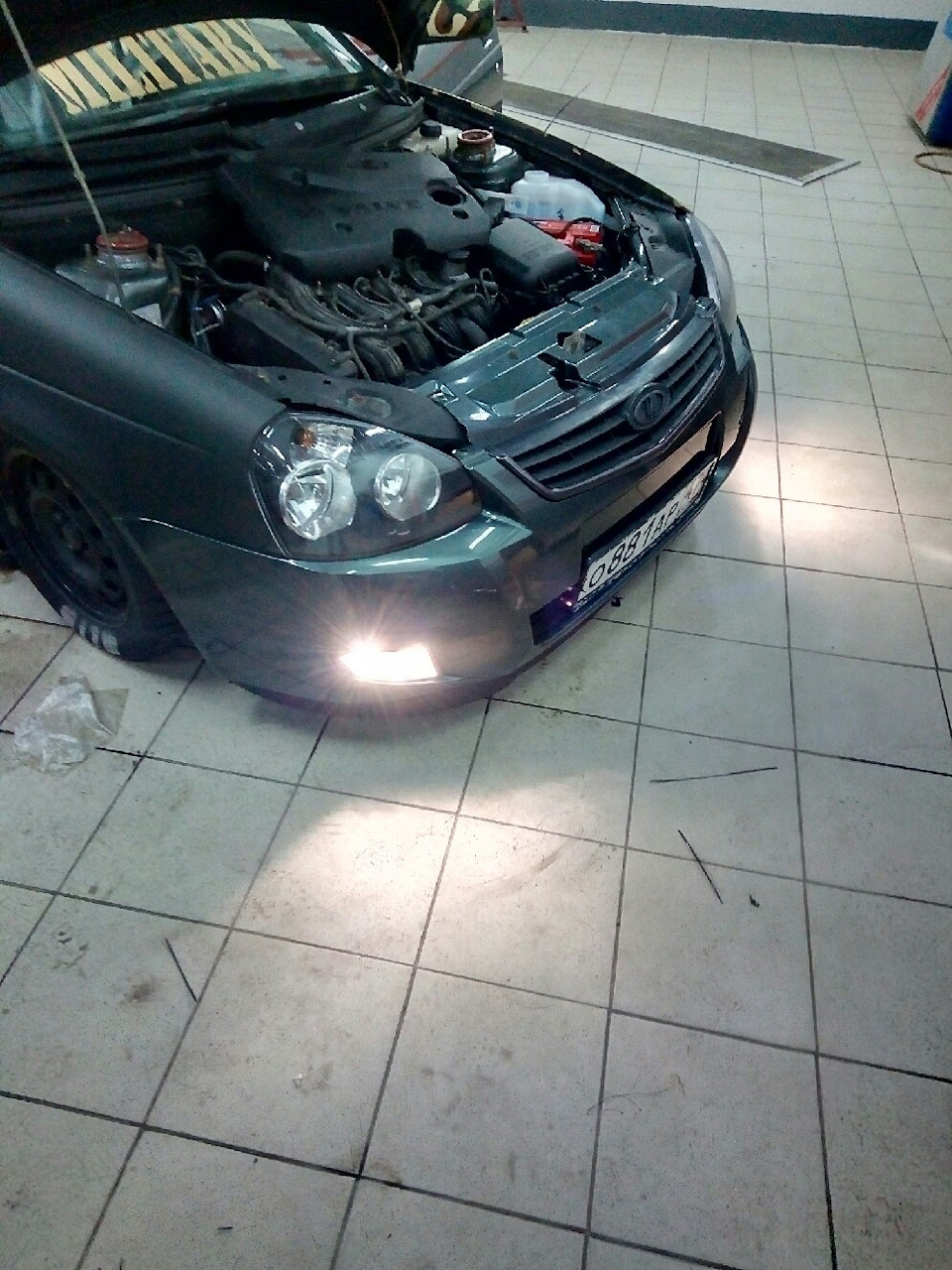 Подключение ПТФ с ксеном, Тонир лба, Замена внутреннего шруса. — LADA ...