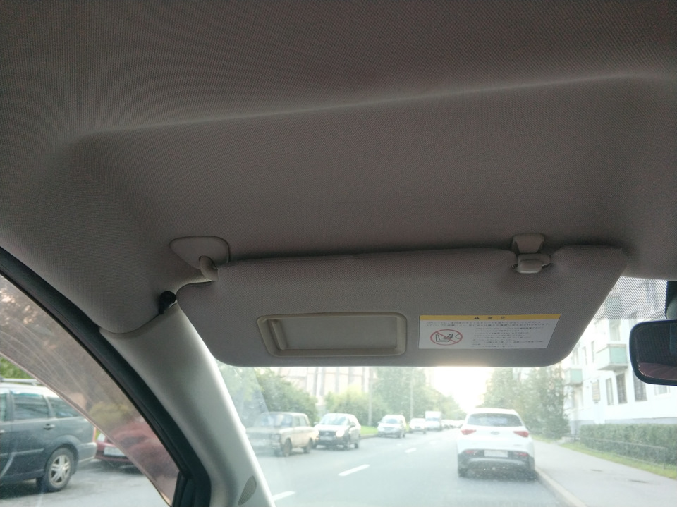 Солнцезащитные козырьки — Nissan Tiida (1G), 1,6 л, 2012 года | своими ...