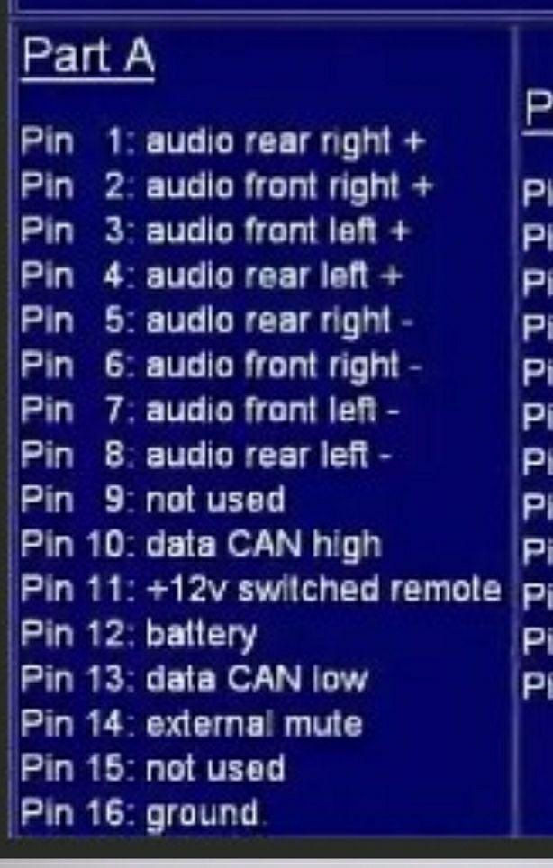 Распиновка магнитолы — Peugeot 307 SW, 2 л, 2007 года | электроника ...