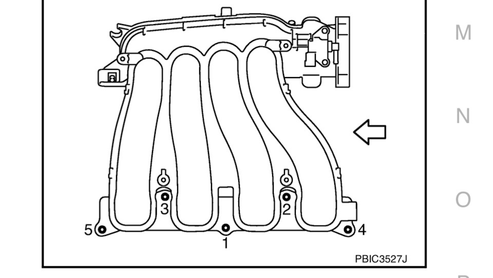Момент затяжки впускного коллектора ниссан кашкай