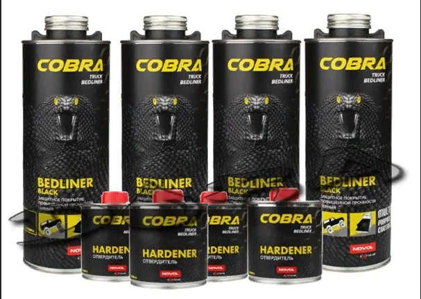 Антикор купить на озон. NOVOL защитное покрытие Cobra черный (3л+1л). NOVOL Cobra Truck Bedliner 3л. Покрытие для кузова NOVOL Cobra Truck Bedliner. NOVOL Cobra защитное покрытие 0,6л + 0,2л черный.