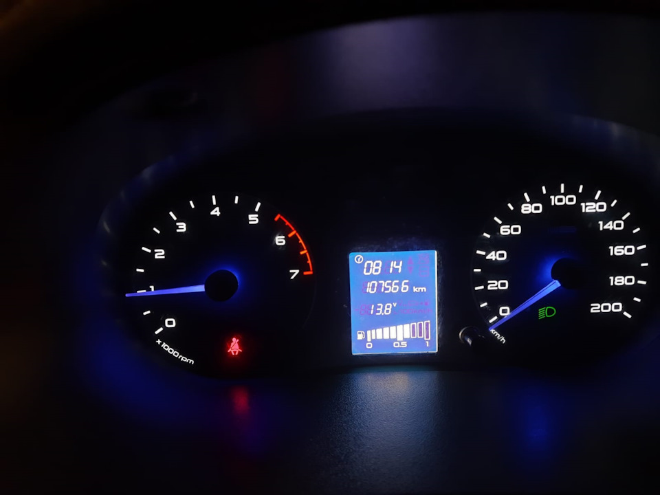 Пересвет приборной панели — Lada Гранта (1G), 1,6 л, 2012 года | тюнинг ...