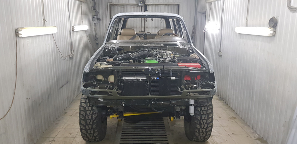 Переезд в малярку. Обклейка! — Lexus LX (FJZ80), 4,5 л, 1996 года ...