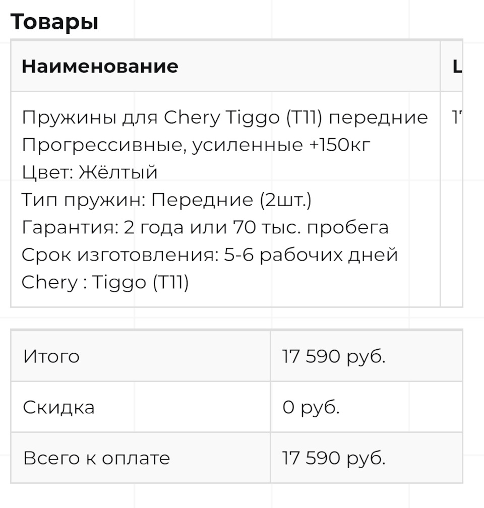 Усиленные пружины Чери Тигго т11 — Chery Tiggo, 1,8 л, 2008 года | своими  руками | DRIVE2