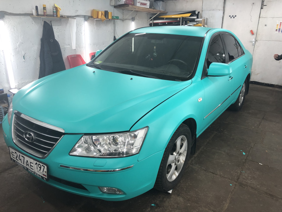Пленка Тиффани — Hyundai Sonata V (NF), 2 л, 2008 года | стайлинг | DRIVE2