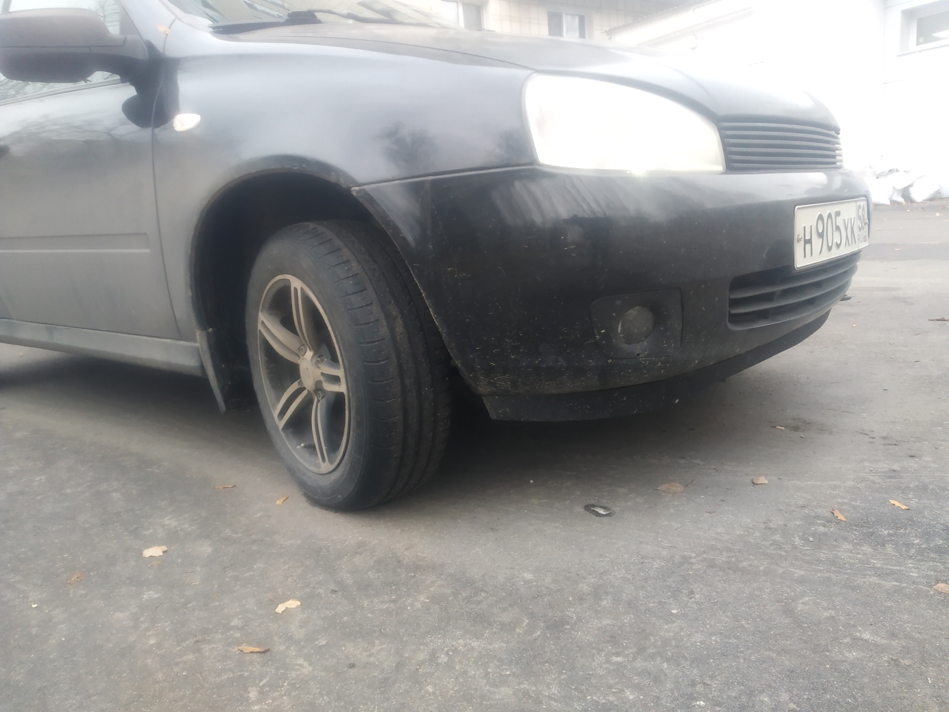 Губа от Cruze на калину 1 — Lada Калина хэтчбек, 1,6 л, 2012 года ...