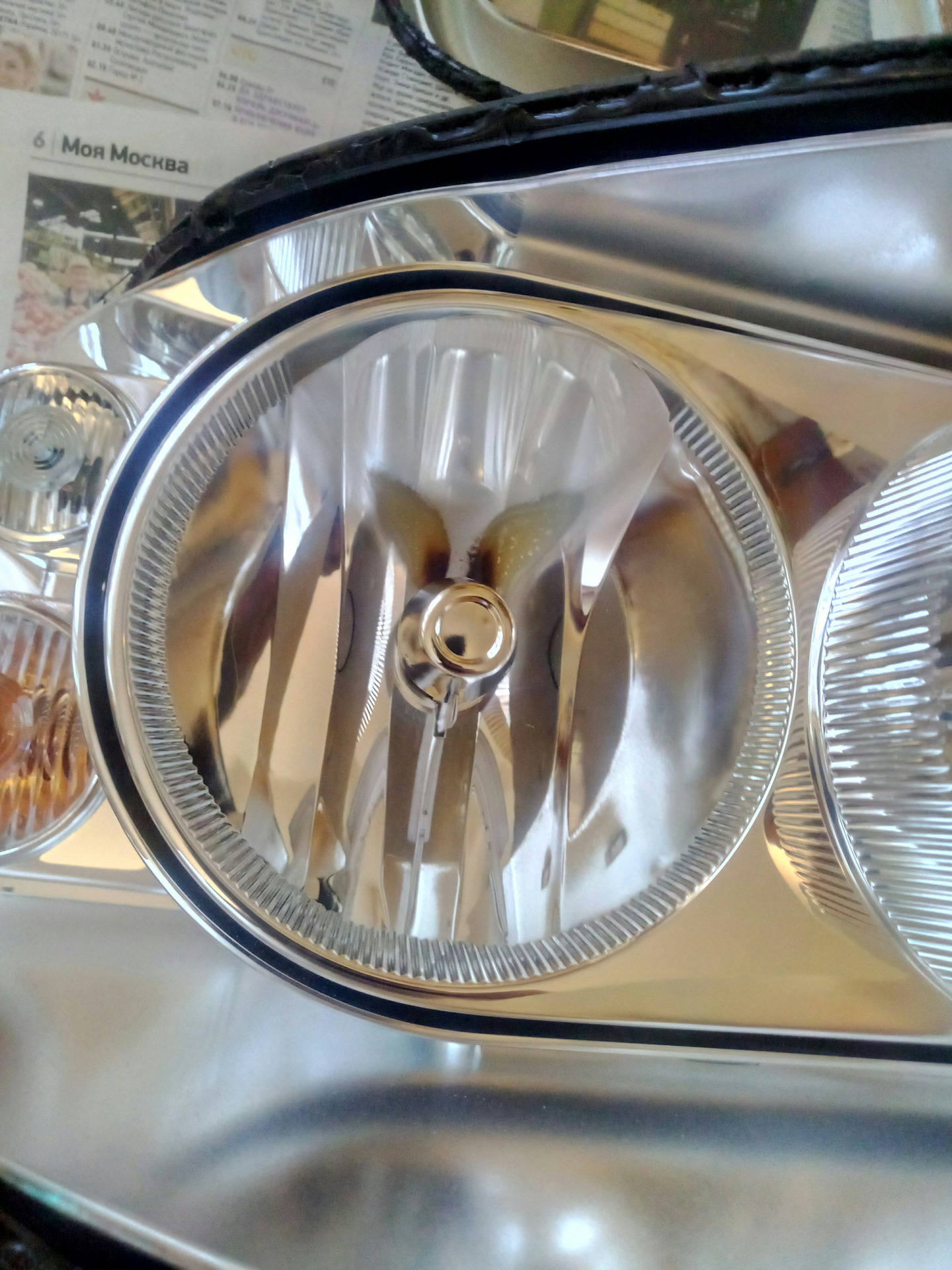 Фары. Колхозная реставрация отражателя — Volkswagen Multivan (T5), 3,2 ...