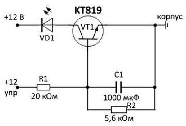 Плавное включение и выключение светодиодов на ВАЗ 2110 — Lada 21101, 1 ...