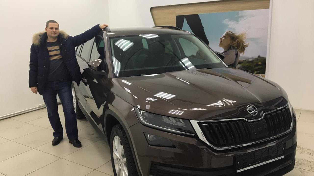 Skoda Kodiaq 2.0 бензиновый 2018 | Бурый Турбо-Миша 2.0 4х4 на DRIVE2