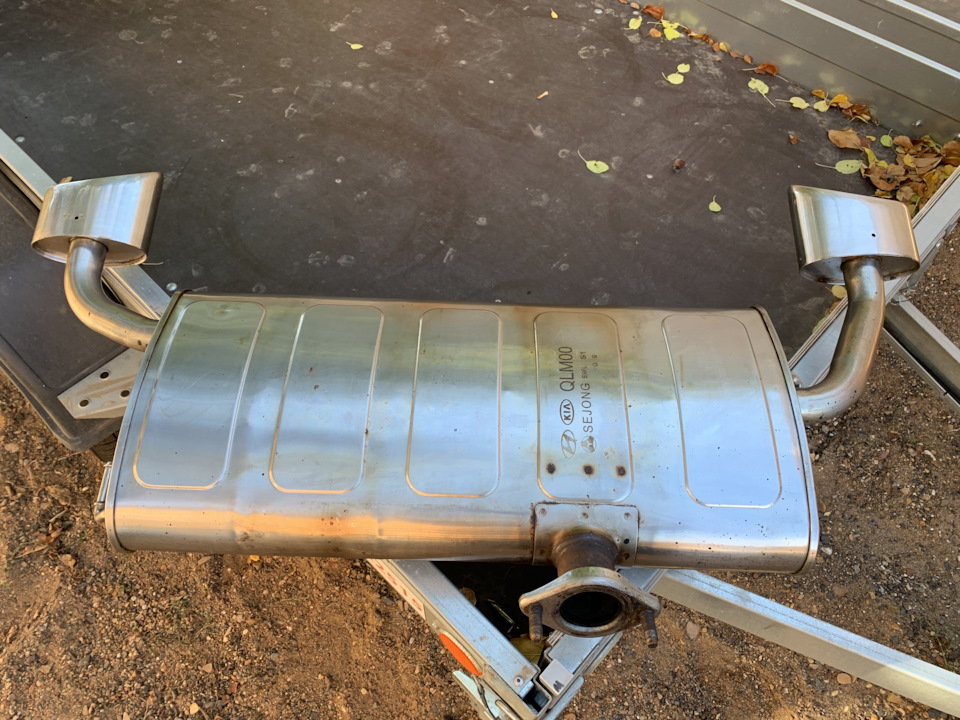 Установка двойного выхлопа от GT-Line — KIA Sportage (4G), 2,4 л, 2022 ...