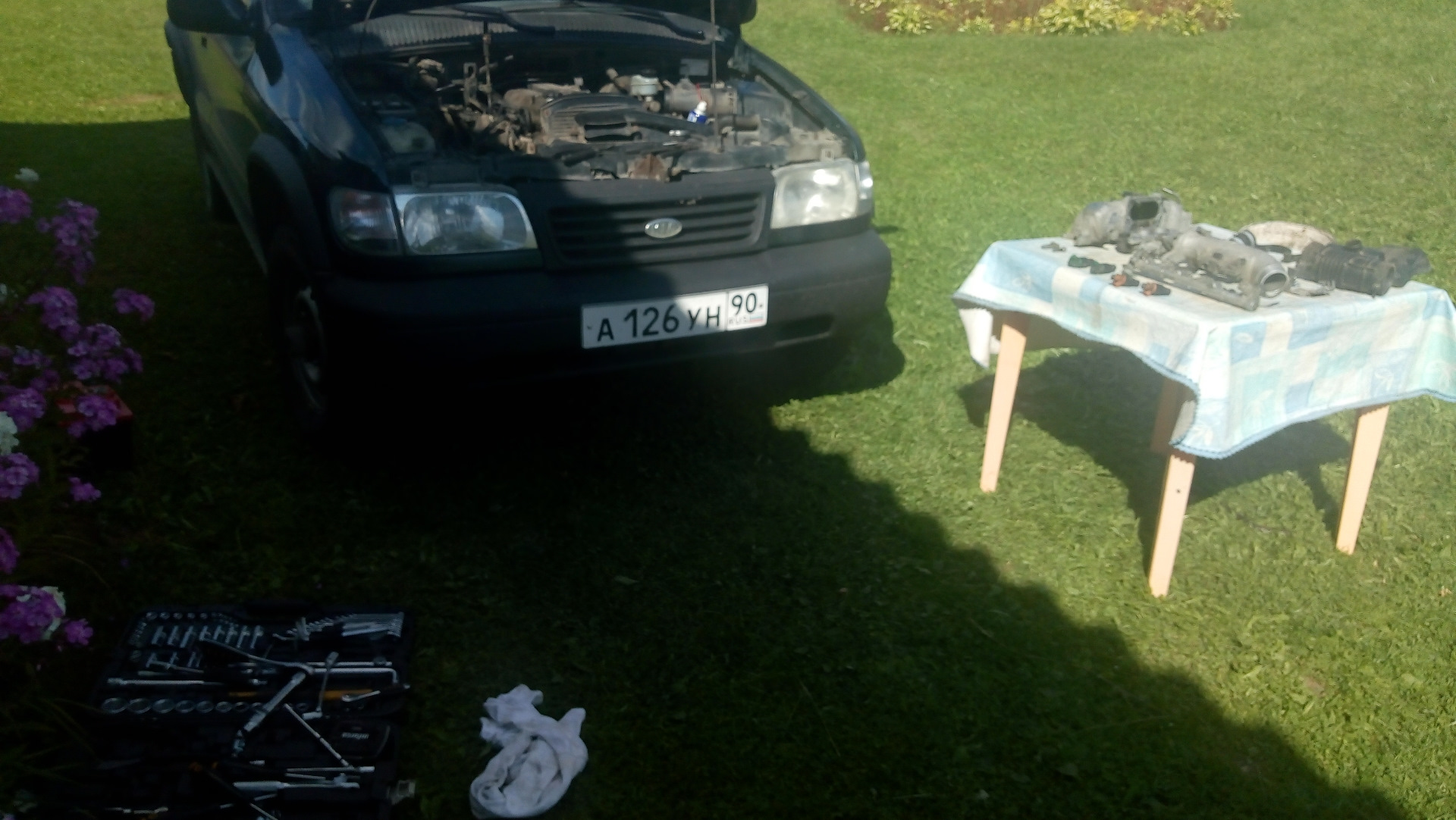 Обслуживание ДВС — KIA Sportage (1G), 2 л, 2001 года | плановое ТО | DRIVE2