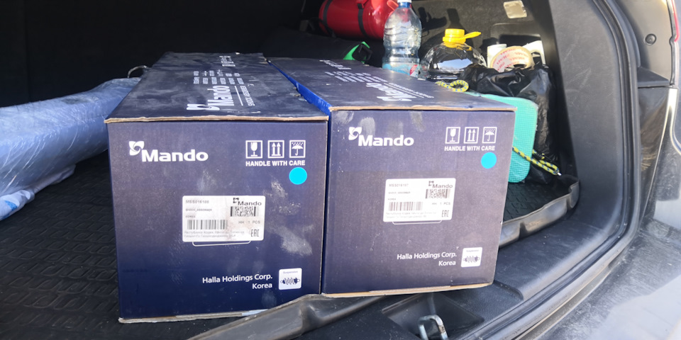 Замена передних стоек — пробуем Mando — Subaru Outback (BR), 2,5 л ...