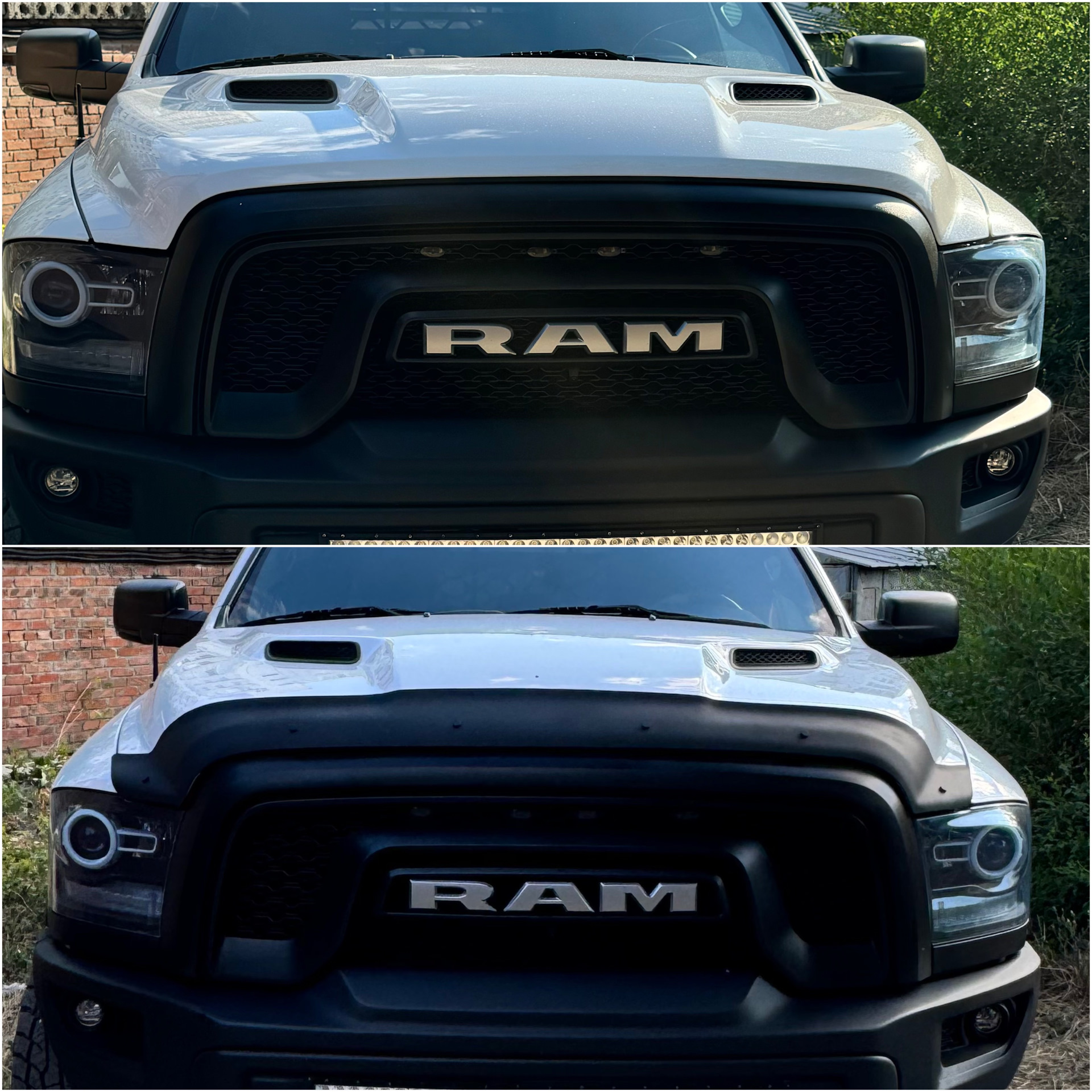 Мухобойка — Dodge Ram, 5,7 л, 2016 года | аксессуары | DRIVE2