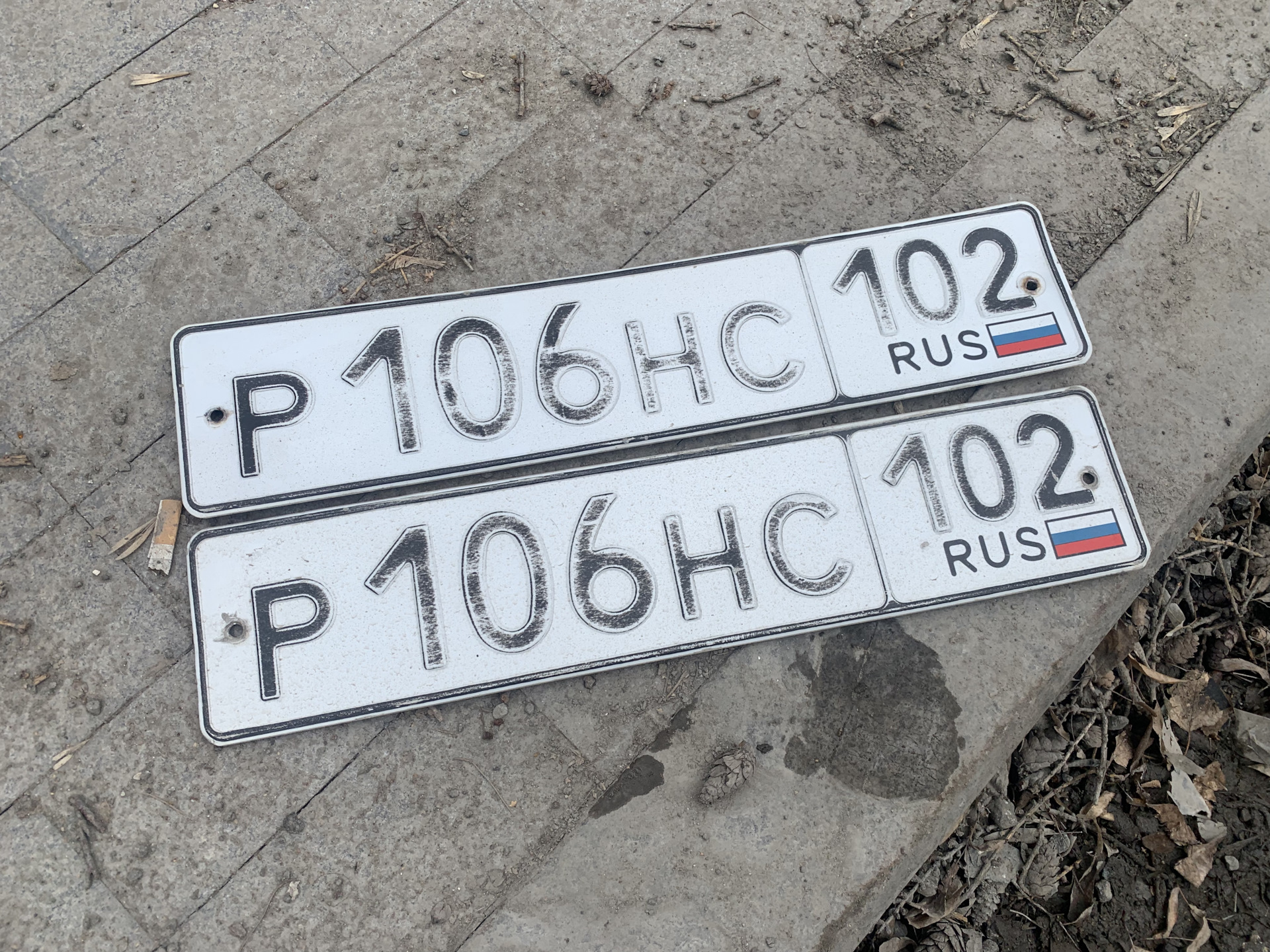 Замена регистрационных номеров. — Subaru Impreza (GD, GG), 2 л, 2006 ...