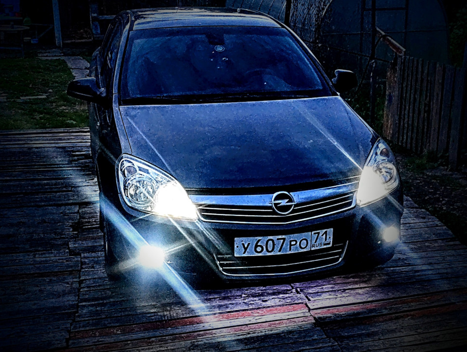 Новые лампы в габарит и подсветка номера — Opel Astra H, 1,8 л, 2012 ...
