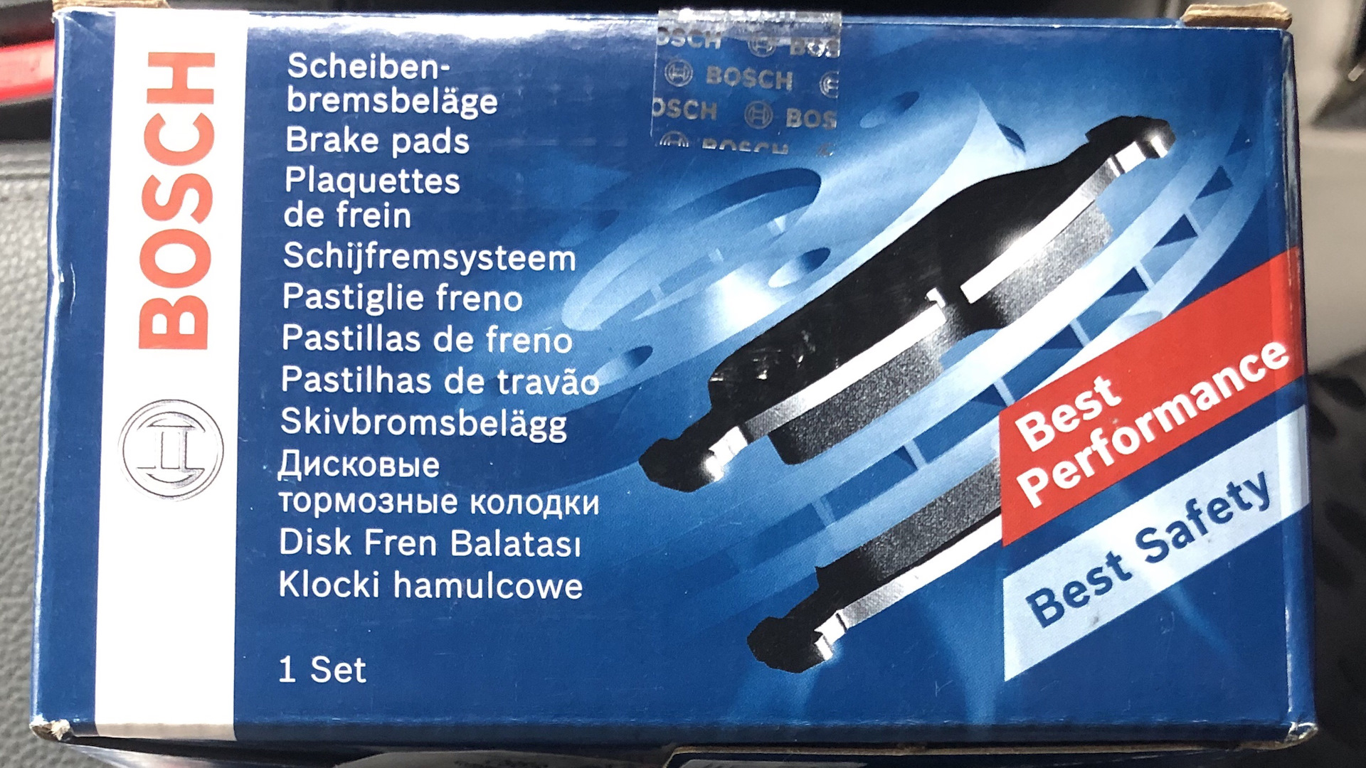 BOSCH Brake pads Pajero IV — Mitsubishi Pajero (4G), 3 л, 2015 года ...